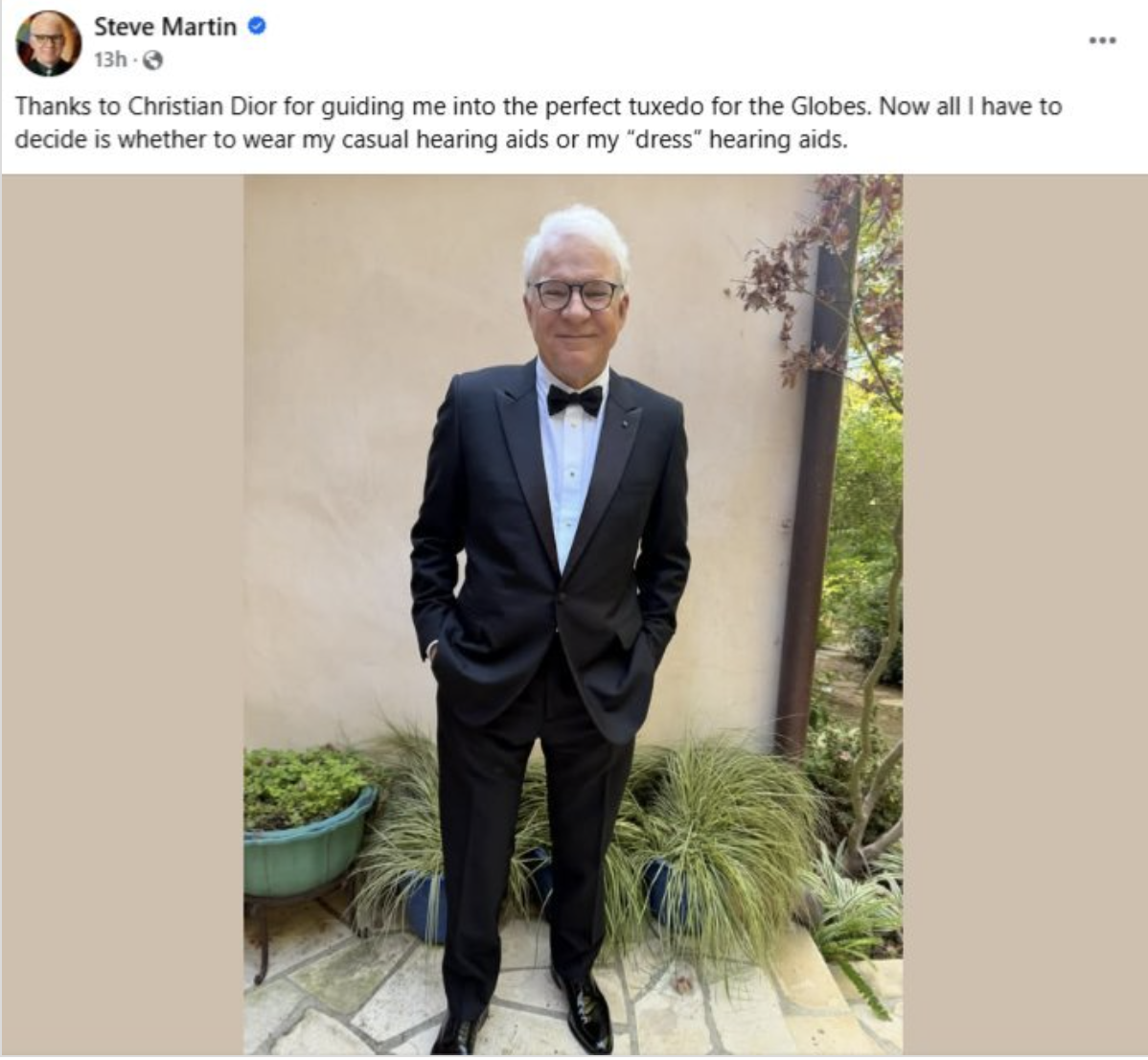 Steve Martin's Hearing Aid Post