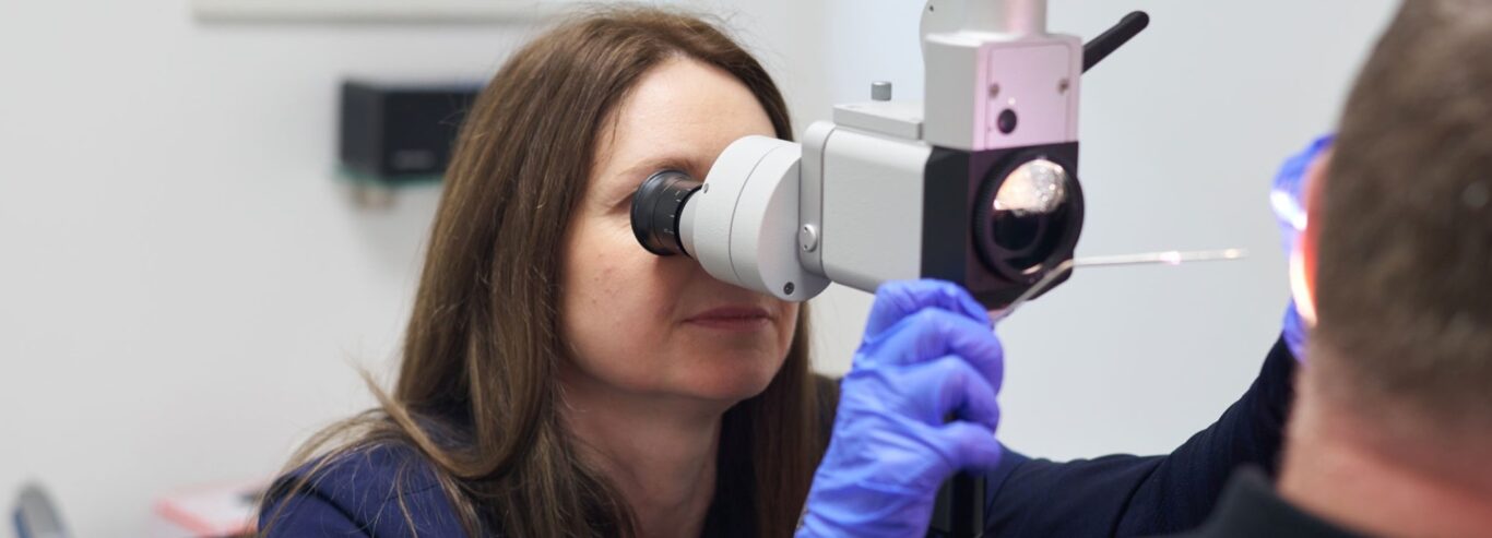 Examining the ear for ear wax removal